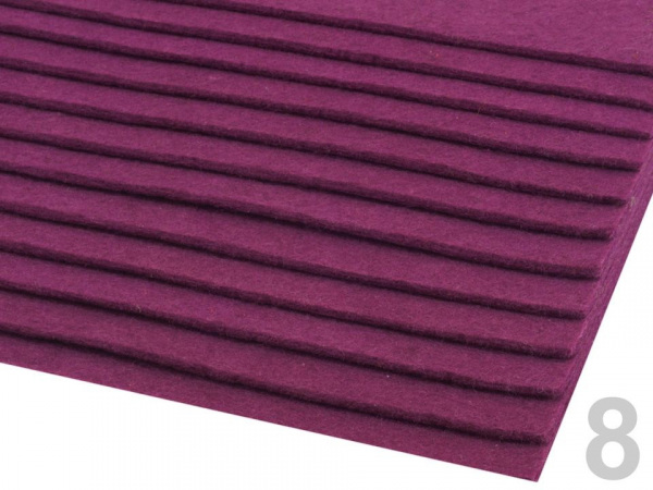 Látková dekorativní plsť / filc 20x30 cm