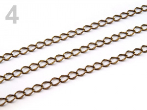 Řetízek kovový 4x5 mm