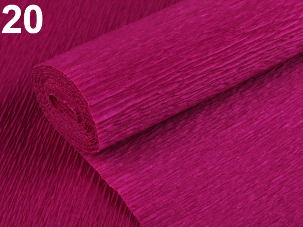 Krepový papír 0,5x2,5 m velká gramáž