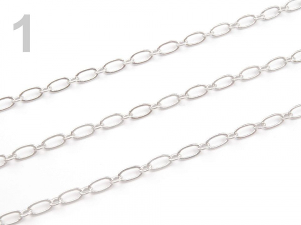 Řetízek mosazný 3x6 mm