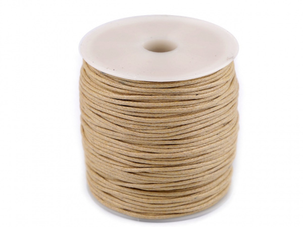 Šňůra bavlněná Ø1,8 mm voskovaná
