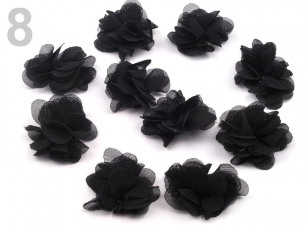 Květina Ø30mm k přišití nebo přilepení