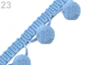 Prýmek šíře 30 mm s bambulkami Ø13 mm