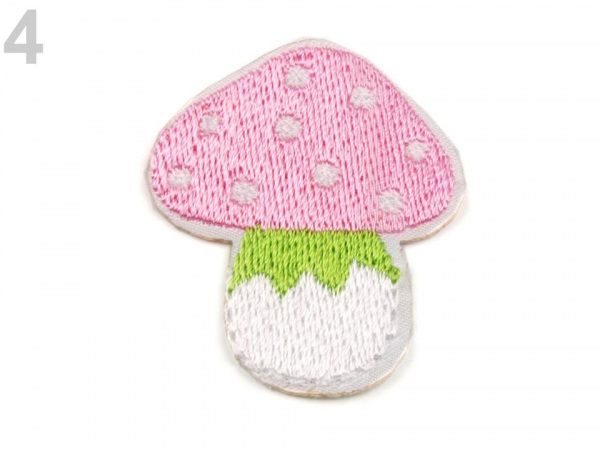 Nažehlovačka vyšívaná kačenka, sluníčko, muchomůrka