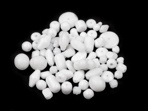 Skleněné korálky ramš mačkanice