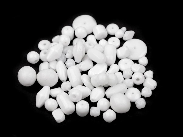 Skleněné korálky ramš mačkanice