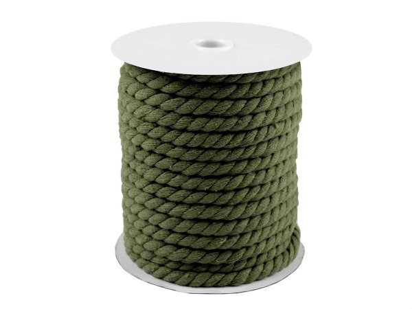 Bavlněná šňůra kroucená Ø8 mm macrame