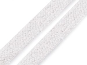 Bavlněná šňůra plochá / dutinka šíře 15 mm